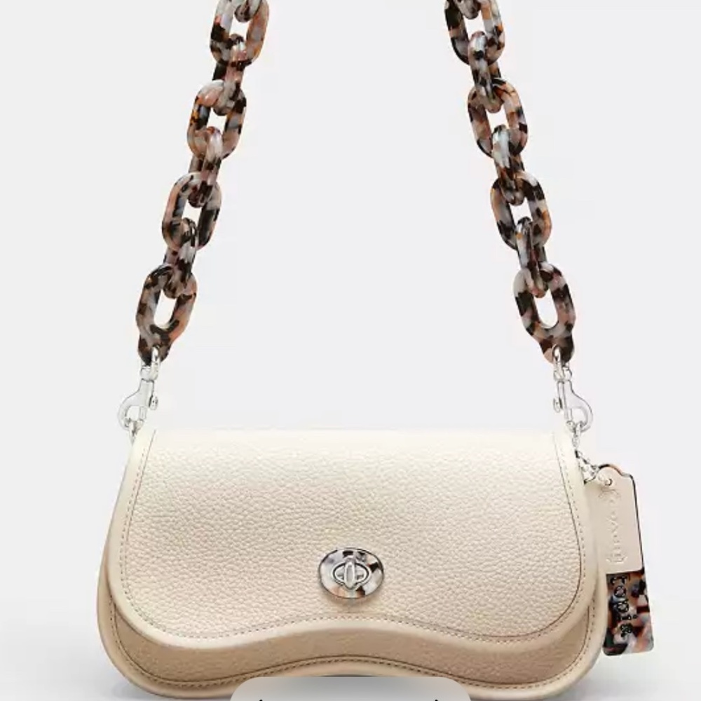 New. Coach Wavy Dinky Bag In Coachtopia Leather